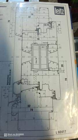 Fensteranlage mit Werkzeug Leitz IV78 Holz und Holzalu