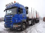 Lesovůz Scania R420 LA6x4,návěs Svan |  Přepravní a manipulační technika | Dřevoobráběcí stroje | JANEČEK CZ 