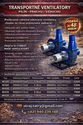 Absauganlage Transportné ventilátory  |  Trockner, Lufttechnik | Holzverarbeitungs-Maschinen | Juraj polovka šneky výroba 