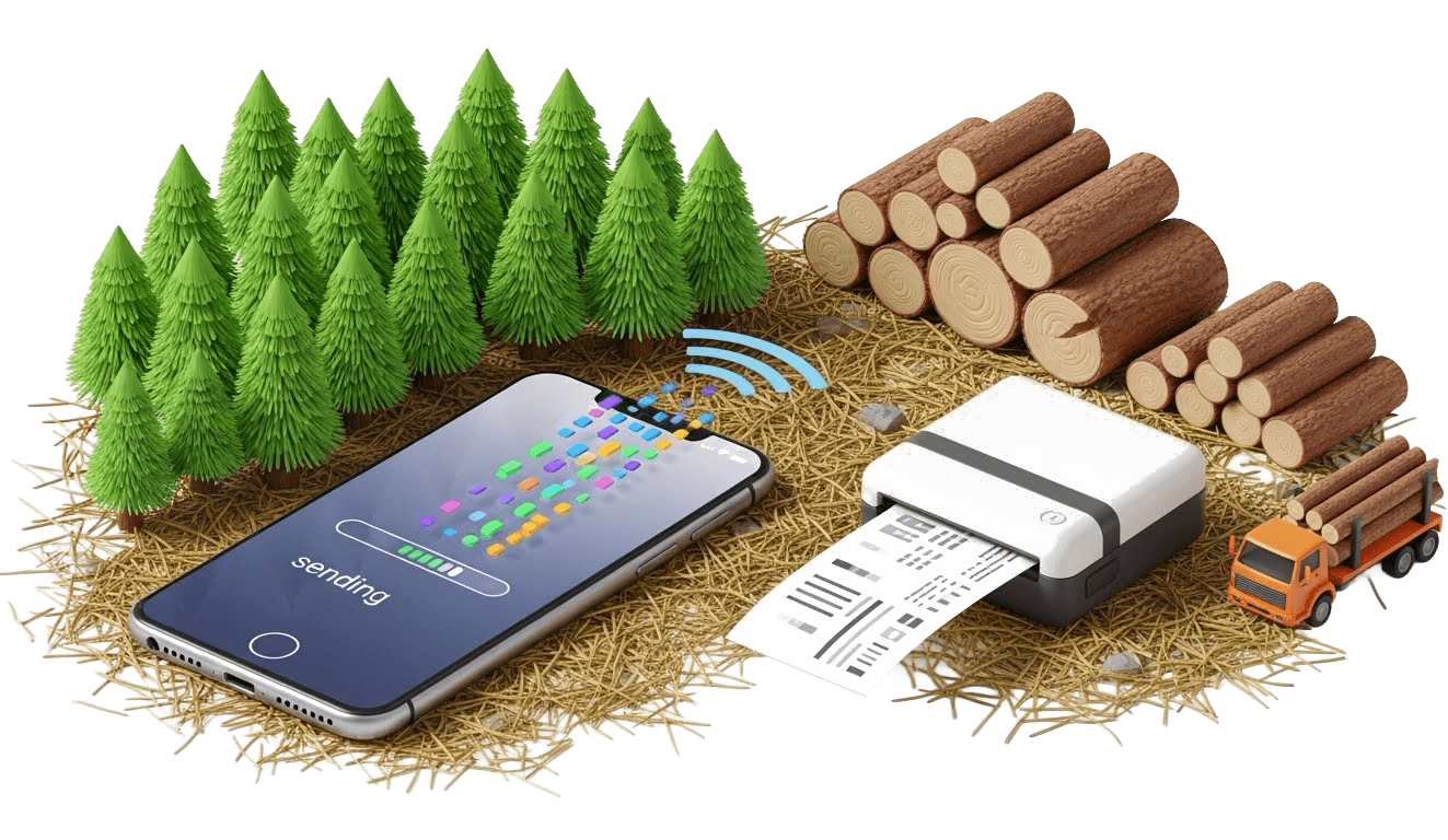 Drucken von Belegen direkt aus der mobilen Anwendung